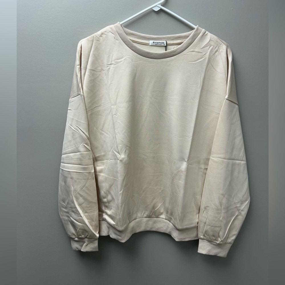 Pinspark Women’s Beige‎ Crewneck Sweater
